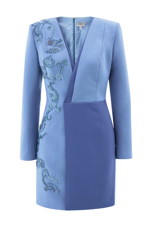 Embrodiery Detailedton Sur Ton Jacket Dress